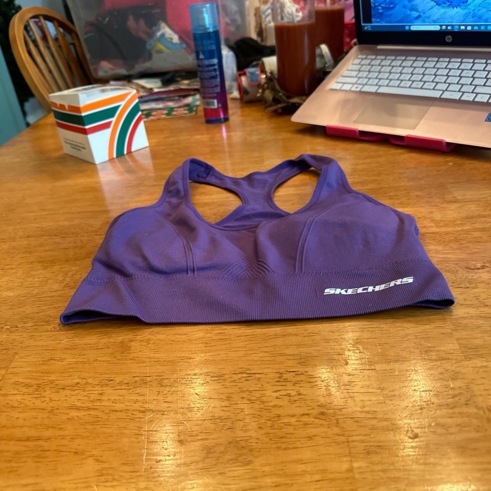 Purple sports bra size large